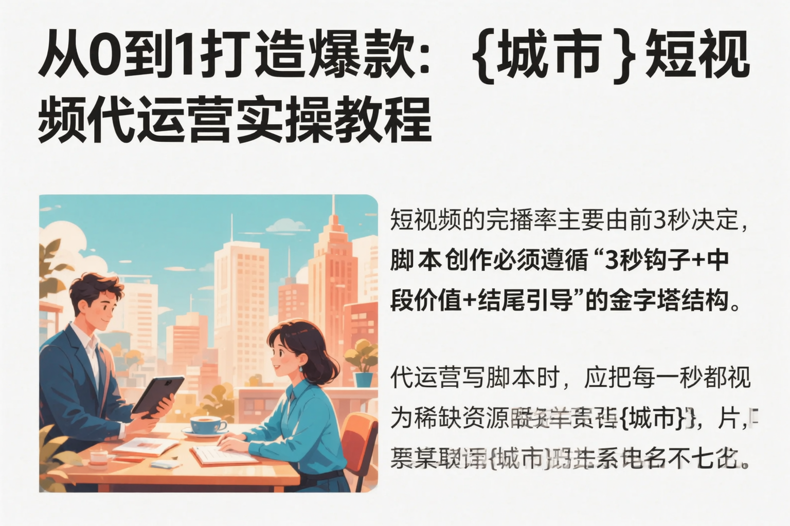 从0到1打造爆款:大连短视频代运营实操教程