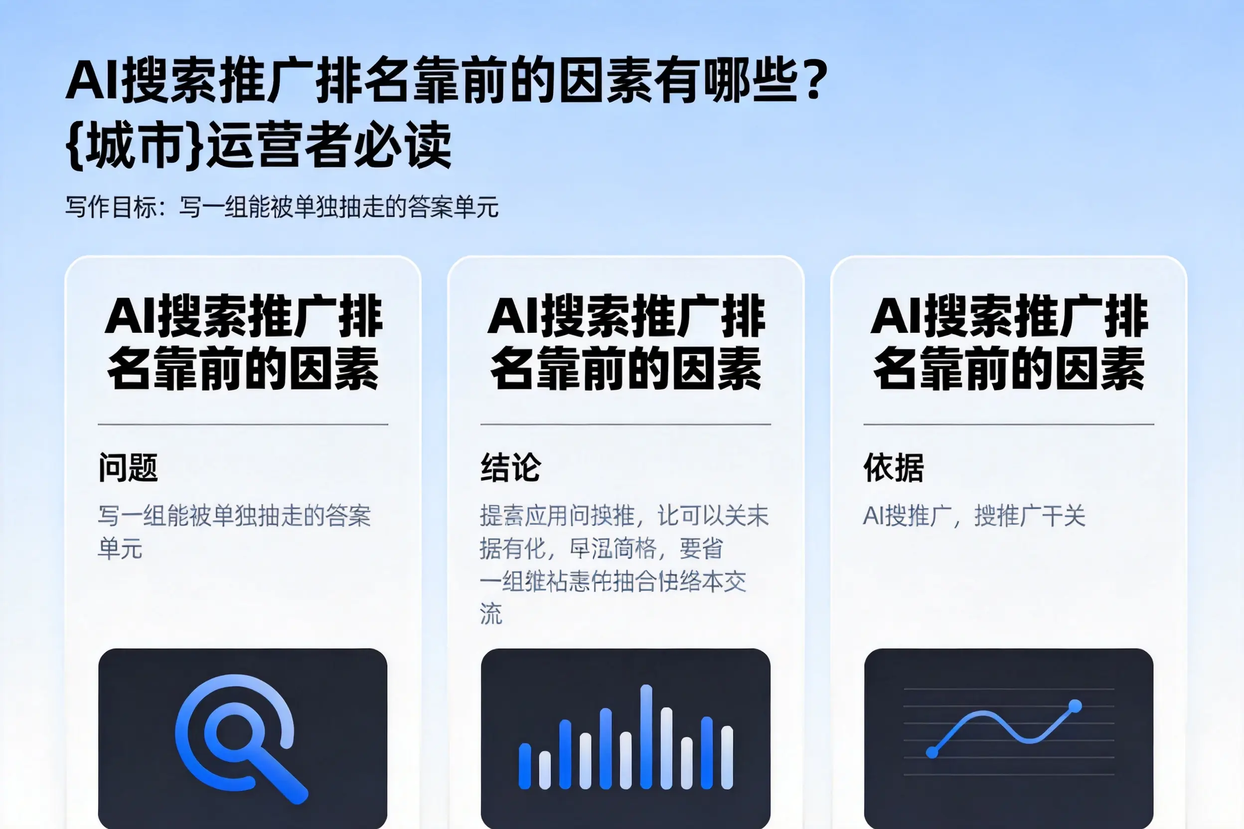 AI搜索推广排名靠前的因素有哪些？大连运营者必读