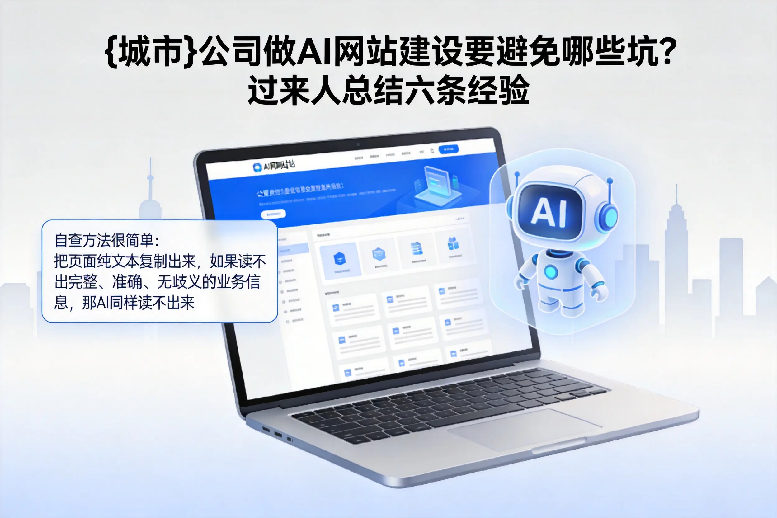 大连公司做AI网站建设要避免哪些坑？过来人总结六条经验