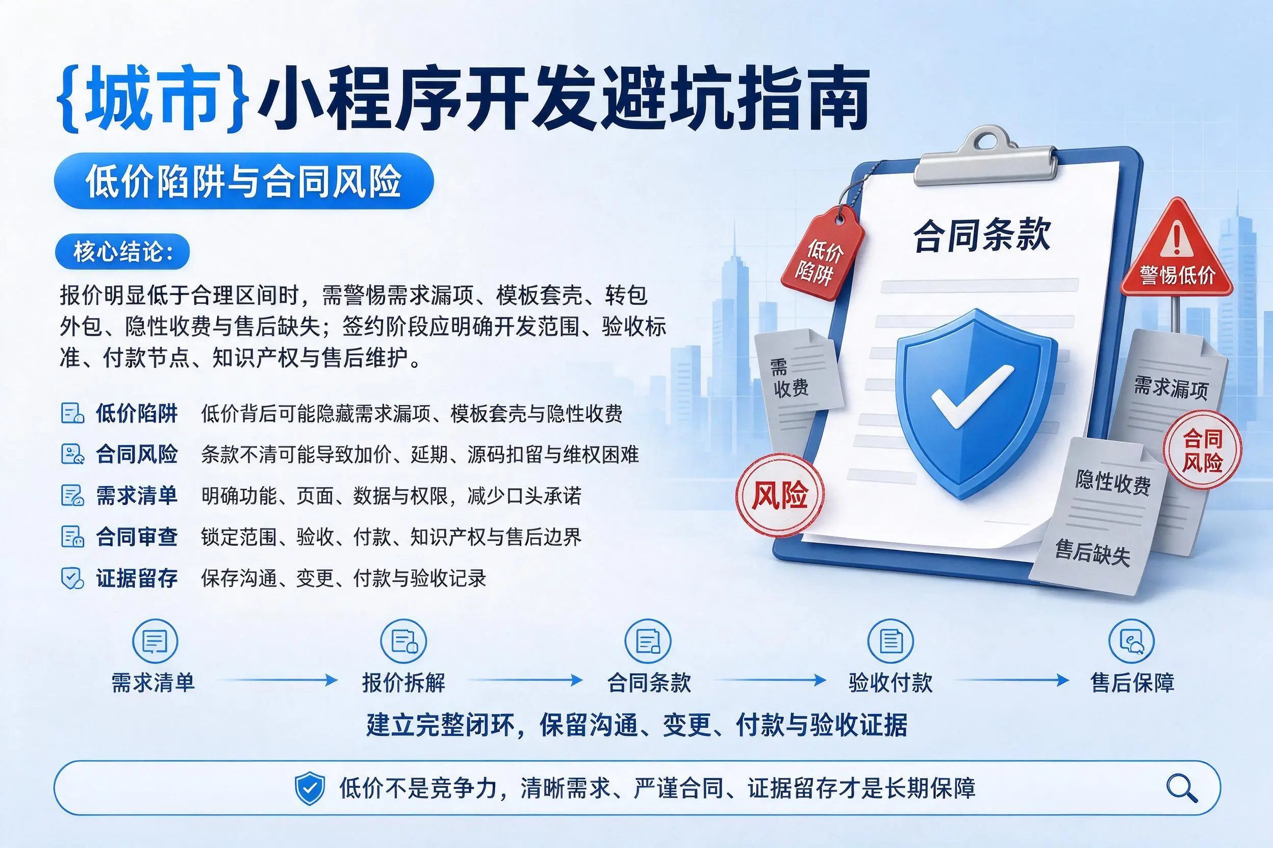 大连小程序开发避坑指南:低价陷阱与合同风险