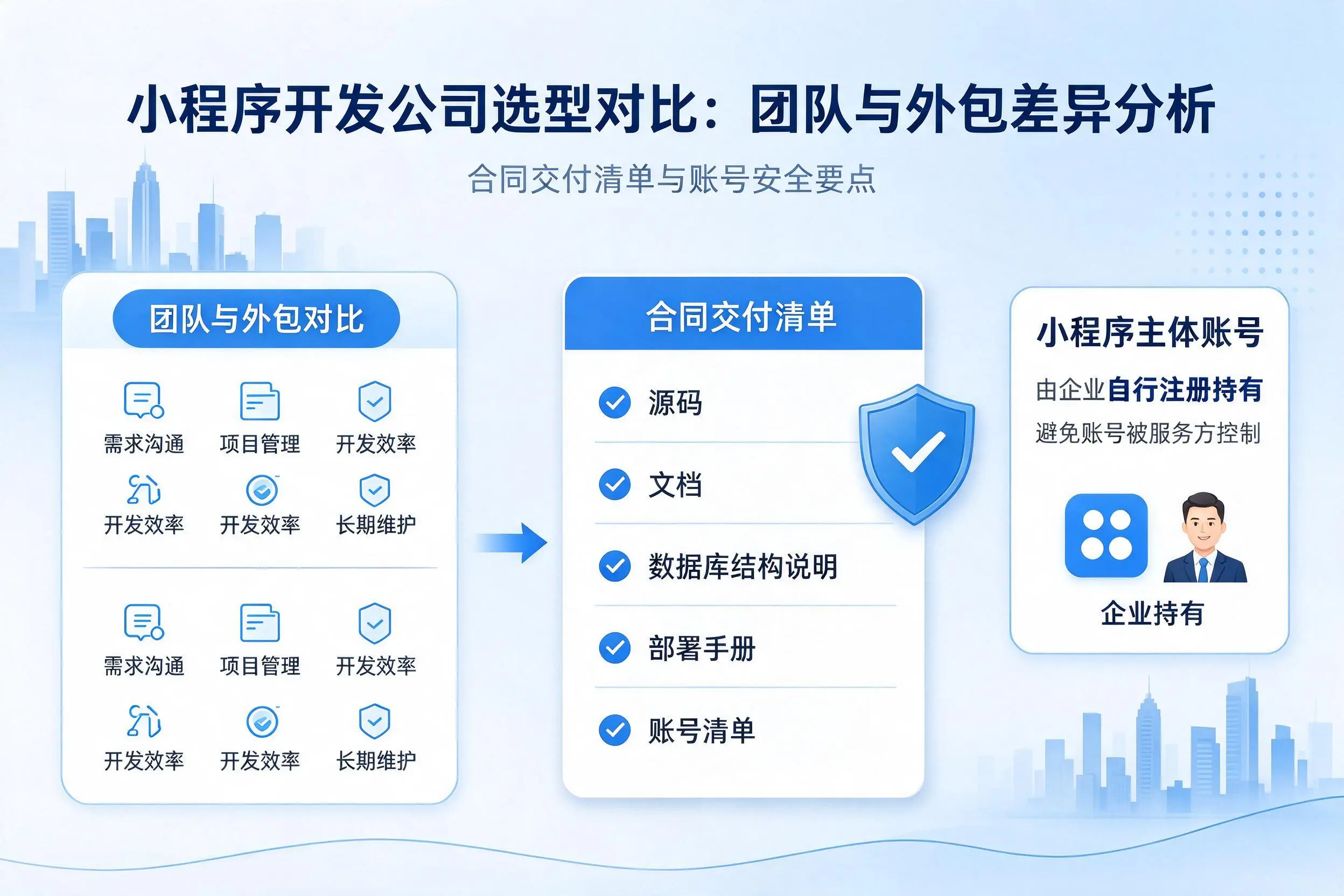 大连小程序开发公司选型对比:团队与外包差异分析