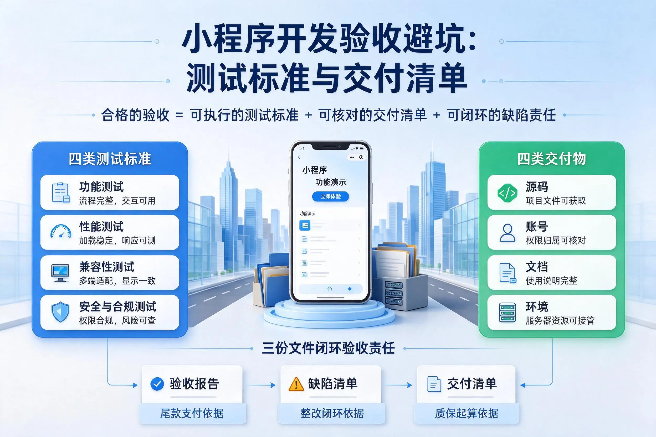 大连小程序开发验收避坑：测试标准与交付清单