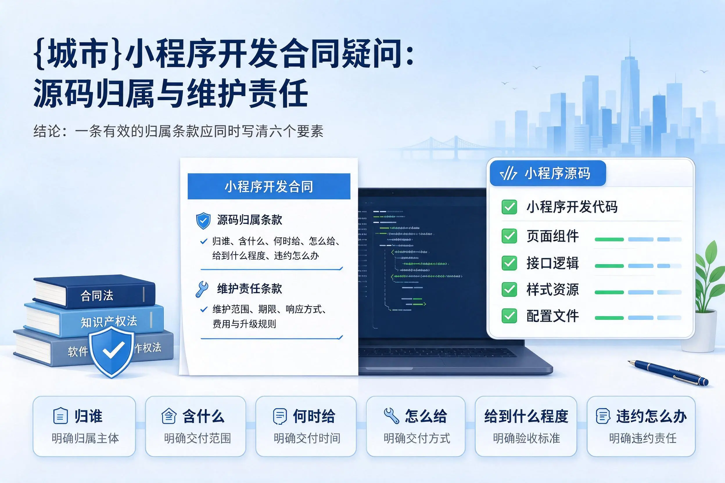 大连小程序开发合同疑问：源码归属与维护责任