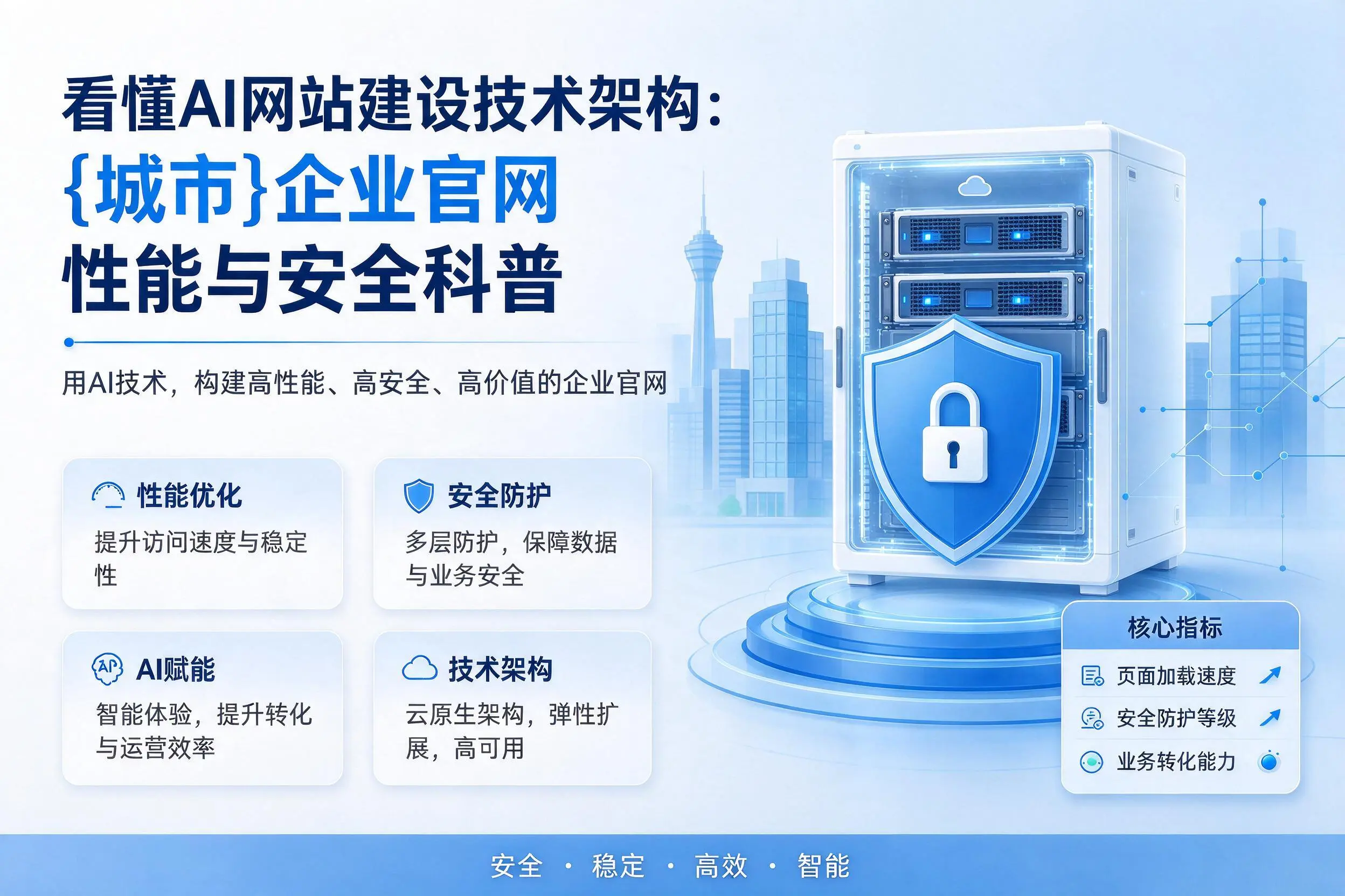 看懂AI网站建设技术架构：大连企业官网性能与安全科普