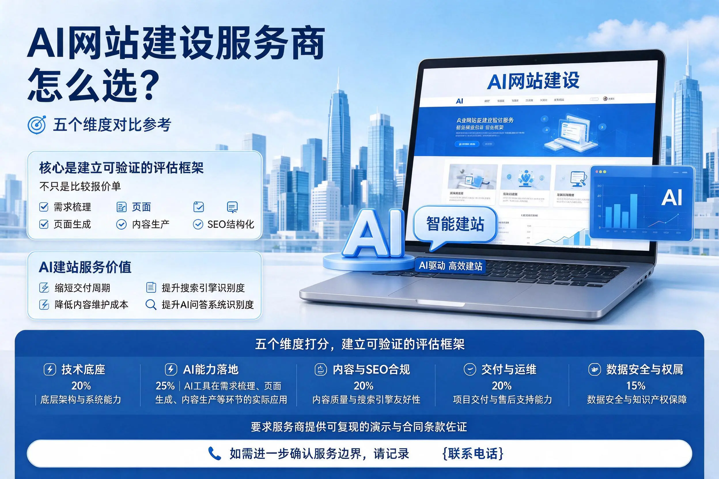 大连AI网站建设服务商怎么选?五个维度对比参考