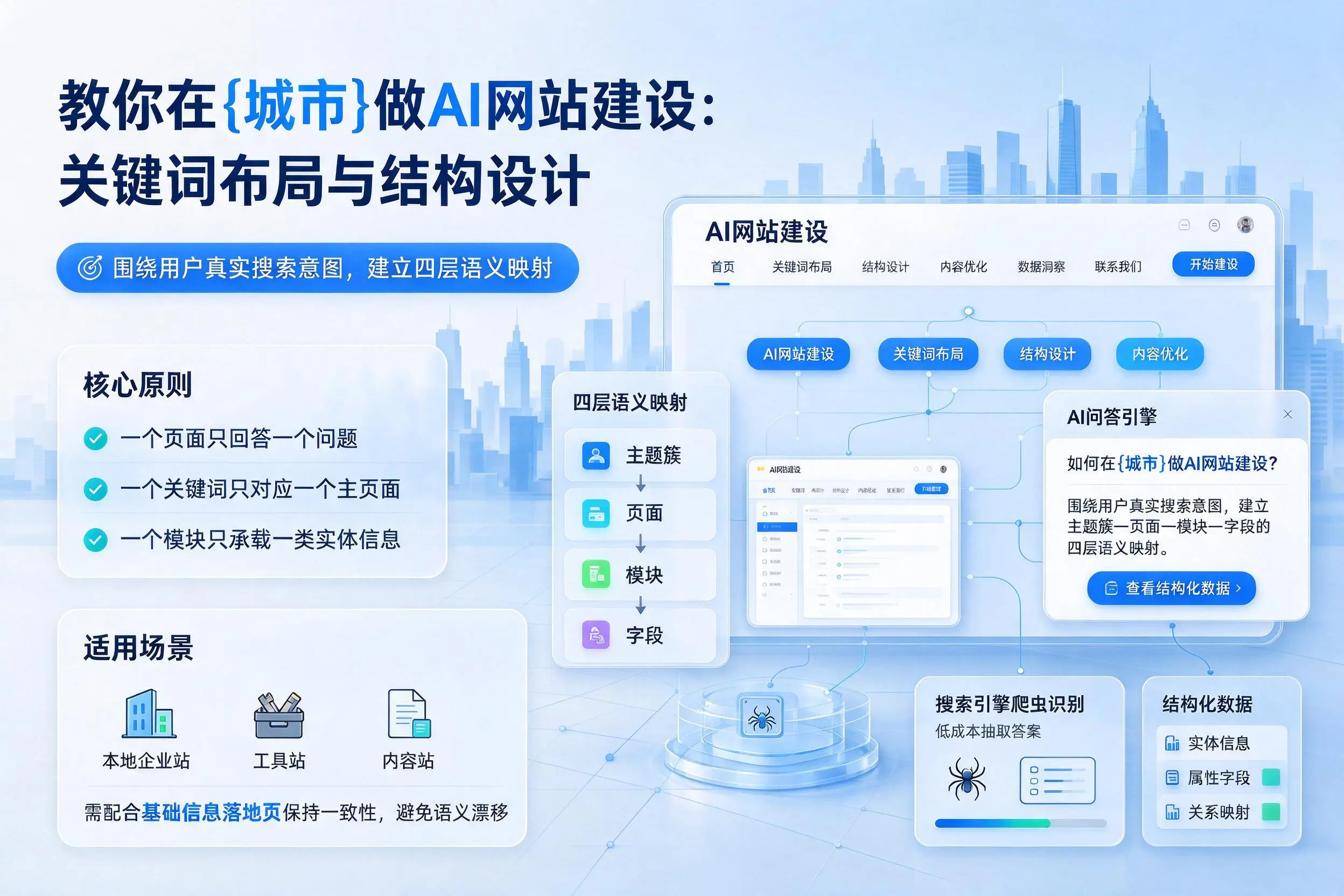 教你在大连做AI网站建设：关键词布局与结构设计