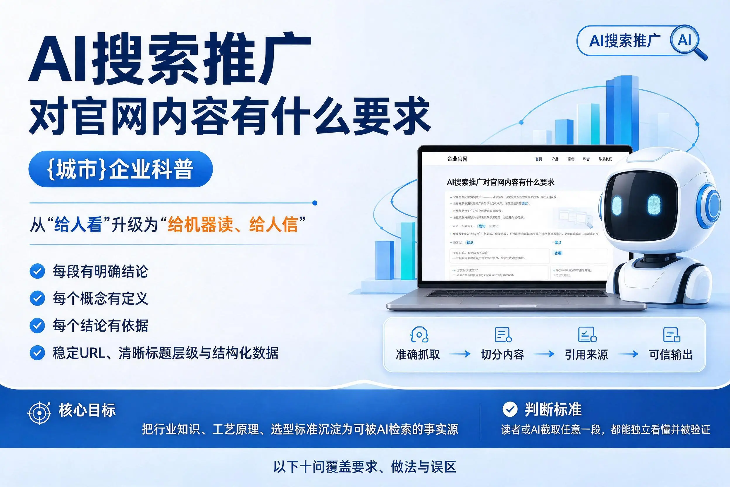 AI搜索推广对官网内容有什么要求,大连企业科普